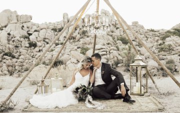 Boho Chic Elopement Inspiration With Creative Teepee Ideas