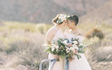 Ethereal Blue Desert Wedding Inspiration