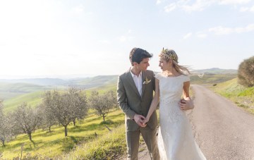 Vintage Rustic Wedding Inspiration From Tuscany (With Horses & Vespas!)