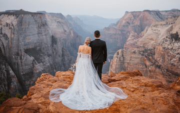 This Zion National Park Elopement Shows Why Sunrise Weddings Are Worth It