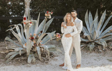 Curly Haired Brides Are Free To Go Natural In This Beach Wedding Inspiration