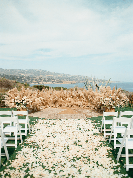 Boho Wedding With Pampas Grass – Netta Benshabu Wedding Dress – Michelle Flores Photography 26