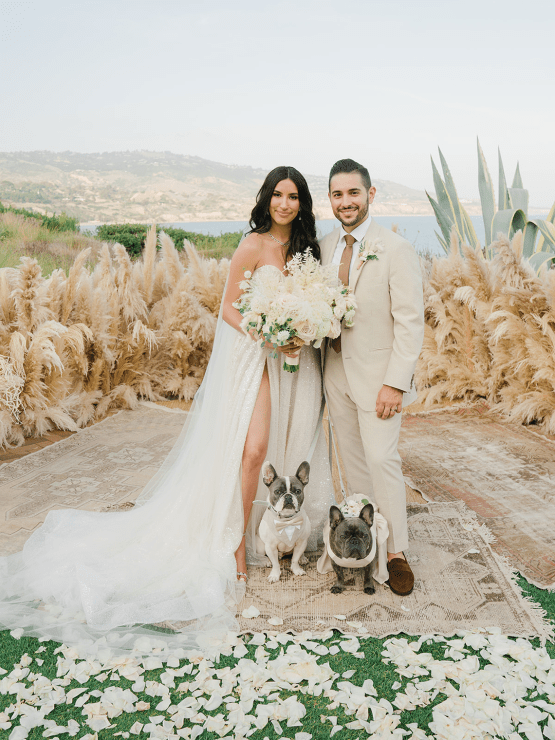 Boho Wedding With Pampas Grass – Netta Benshabu Wedding Dress – Michelle Flores Photography 40