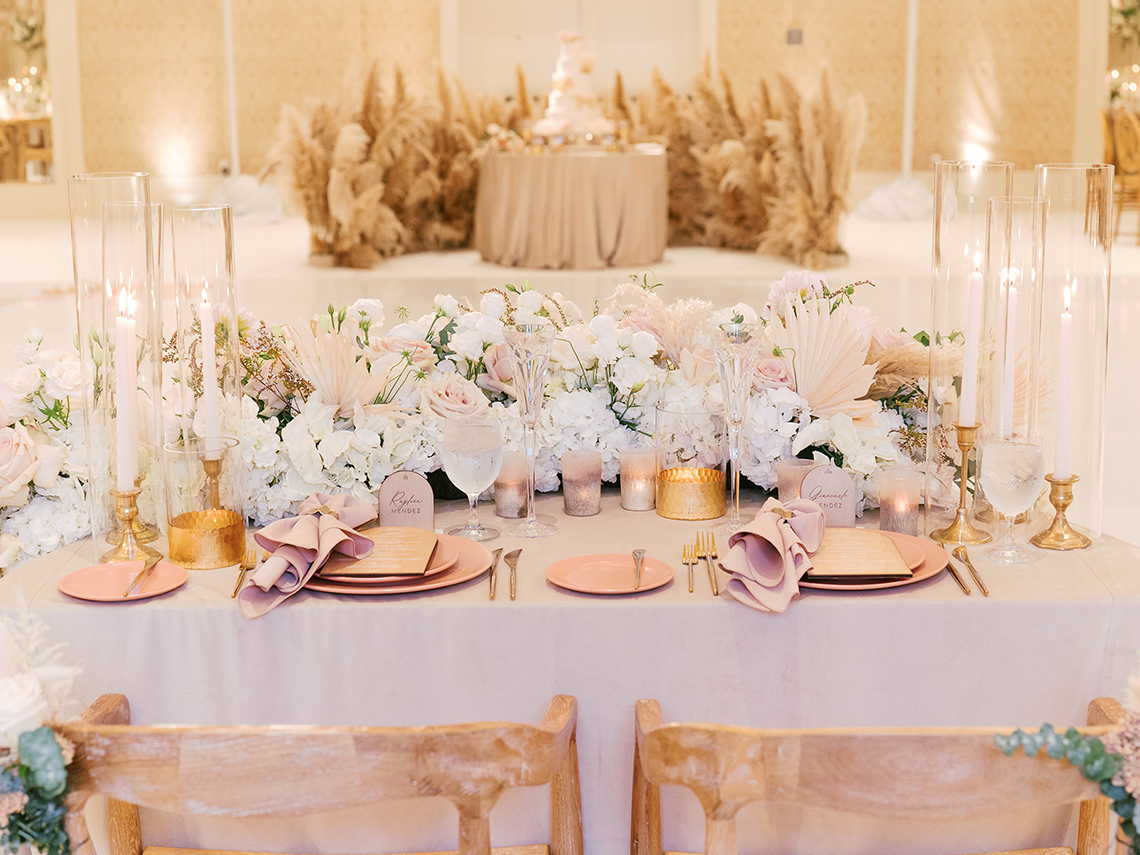 Boho Wedding With Pampas Grass – Netta Benshabu Wedding Dress – Michelle Flores Photography 5