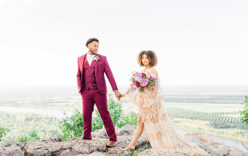 Now Is The Time To Elope On A Mountaintop In A Gold Wedding Dress