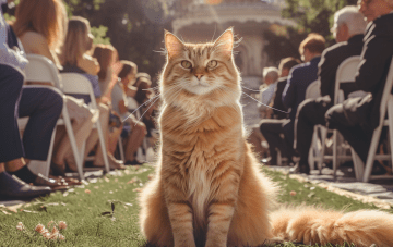 Stray Cat Interrupts Wedding Ceremony… Gets Adopted!