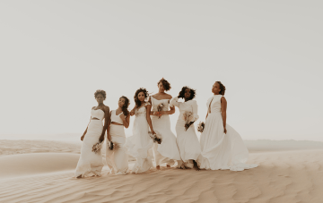 Desert Wedding Inspiration Featuring Natural Hair Ideas For Black Brides