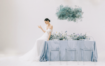 Whimsical Frosty Blue Wedding Inspiration