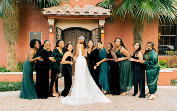 This Glamorous Miami Wedding Is An Ode To Art Deco Fashion