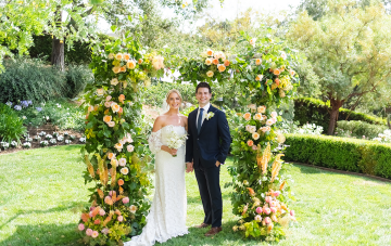 An Traditional Jewish Wedding Filled With Colorful Florals