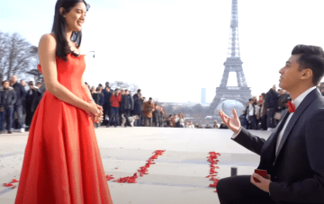 Bollywood Proposal In Paris