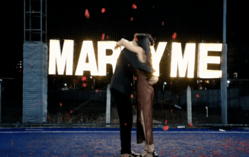 Football Field Love: Unforeseen Proposal