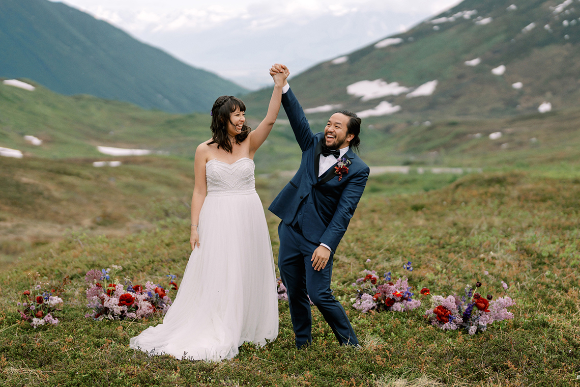 The Most Beautiful Elopement We Have Ever Seen – Hatchers Pass Alaska – Outland Creative – Corinne Graves – Bridal Musings – Elopement Giveaway 6